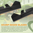 Set of 2 Mulching Blades for Cub Cadet XT1-LT42 XT2-LT42