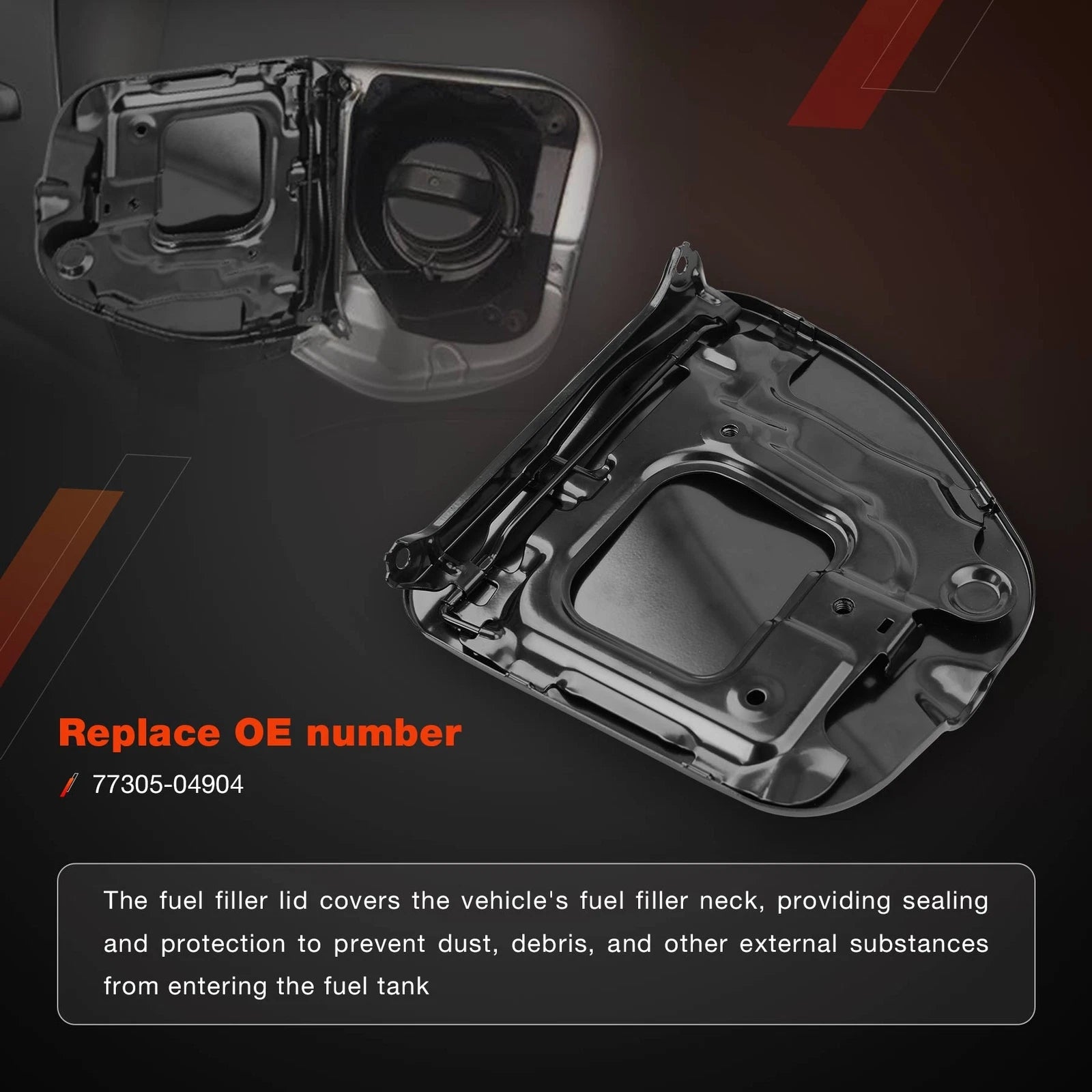 Fuel Gas Door Cover for Toyota Tacoma (2005–2015) 77305-04904