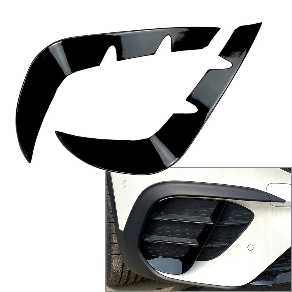 2X Front Bumper Canards Lip Splitter Fins for Mercedes Benz GLB-Class (2020–2022)