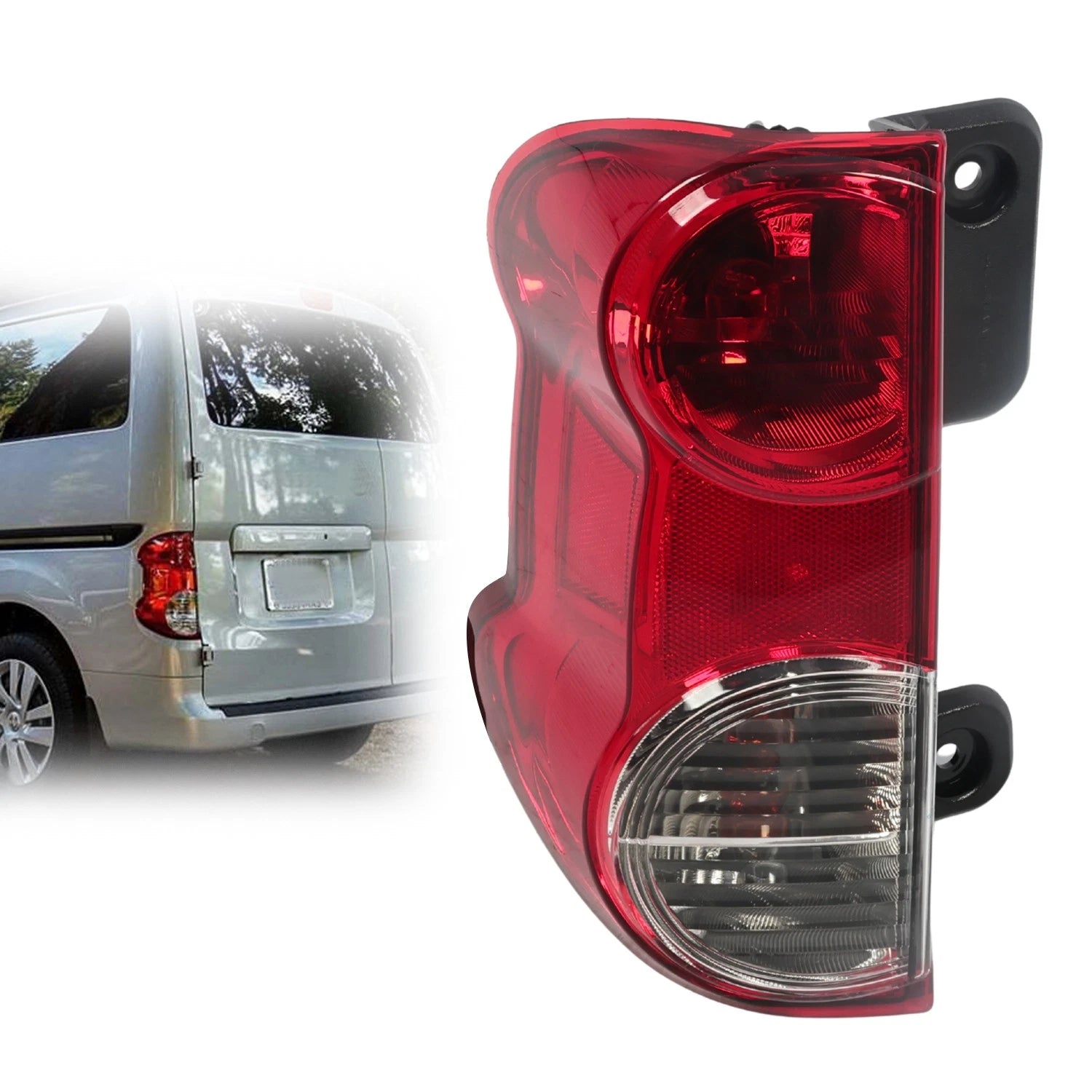 Left Tail Light Rear Lamp for Nissan NV200 (2013–2021) - Driver Side, Bulb Included
