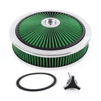 High Flow Air Cleaner with Chrome Lid for SBC BBC (14"x3")