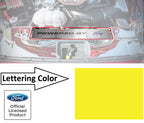 Radiator Cover Trim Plate with Powered by Ford Yellow Letters for Mustang GT (2015–2017)