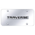 Chrome Name on Chrome License Plate - Officially Licensed for Chevrolet Traverse