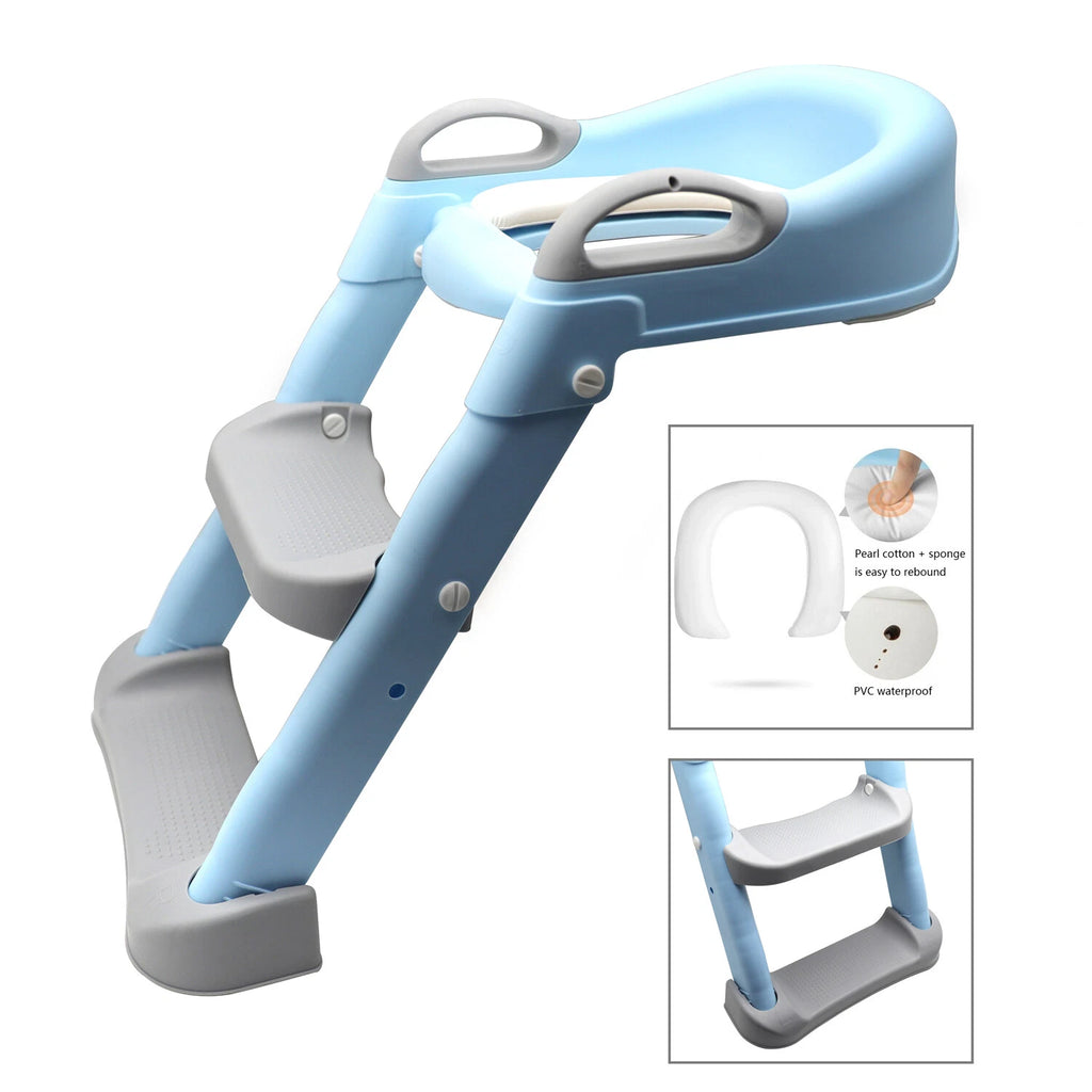 Toddler Potty Training Seat Ladder for Kids (Fits Most Toilets)
