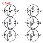 Set of 6 Carburetor Bowl Gaskets for Nikki Briggs & Stratton (N/A) 698781 796184 799727