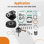 Top End Kit with Rings for Yamaha Blaster 200 (1988–2006)