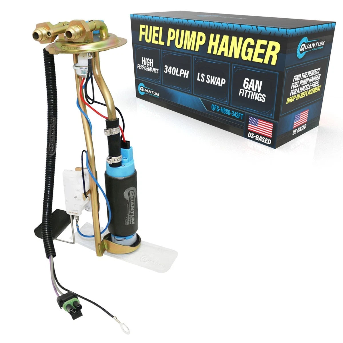 340LPH AN fitting hanger + send unit for Chevy GMC Squarebody (1973–1991)