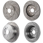 Front & Rear Brake Disc Rotors for Toyota Sienna (2004–2010)