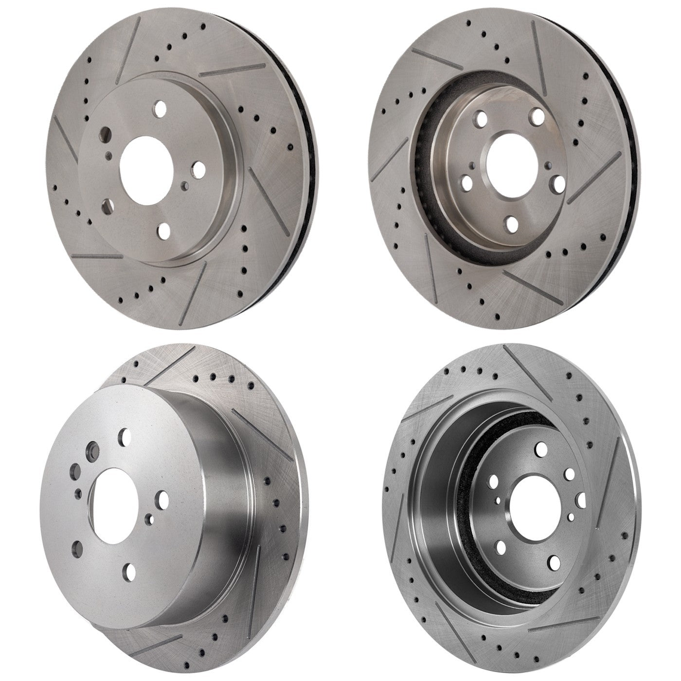 Front & Rear Brake Disc Rotors for Toyota Sienna (2004–2010)