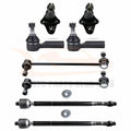 Set of 8 Front Tie Rods Ball Joints for Pontiac Vibe (2003–2008)