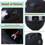 Bluetooth Modular Full Face Motorcycle Helmet for Men (DOT M-2XL)
