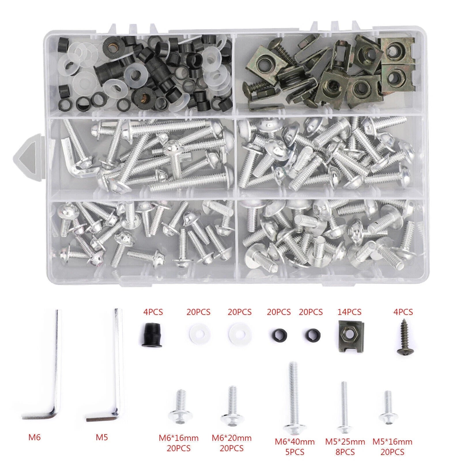 Fairing Fender Fastener Kit for Motorcycle (177X)