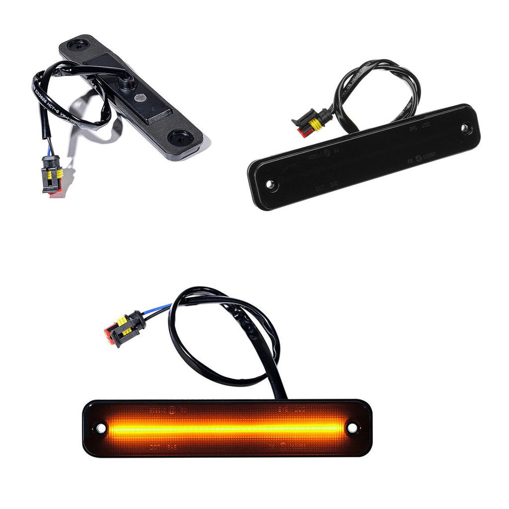 Set of 2 Front Amber LED Fender Side Marker Signal Lights for Hummer H2 (2003–2009)