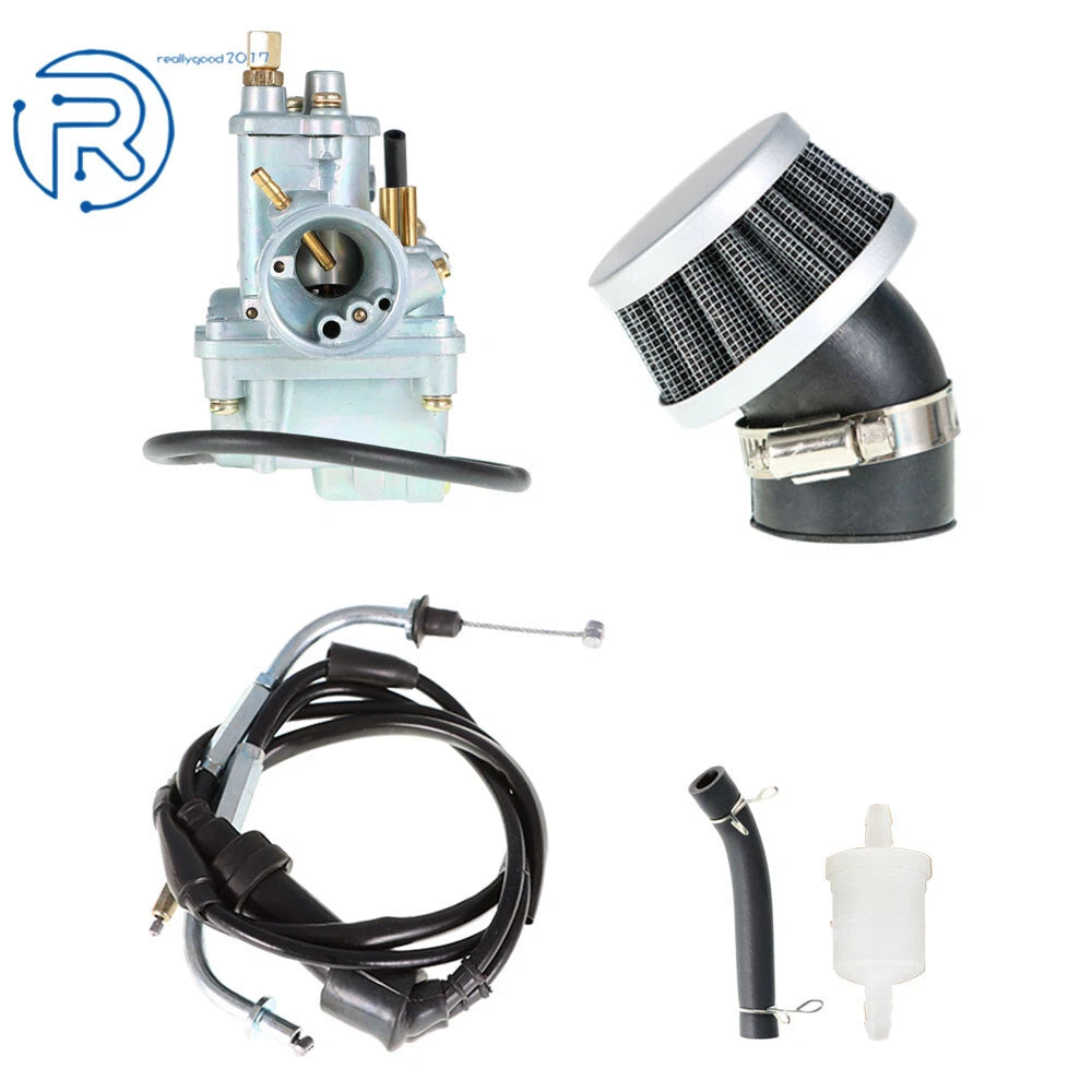 Carburetor with Air Fuel Filter & Throttle Cable for Yamaha PW80 (1990–2006)