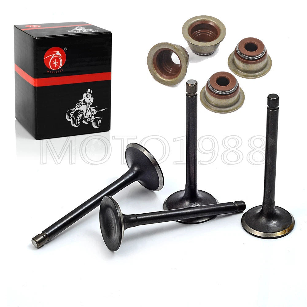 Intake Exhaust Valves & Valve Stem Seals for Ezgo 4 Stroke Gas (1996–Present)