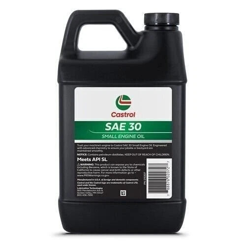 Case of 6 Castrol 215307 SAE 30 Synthetic Oil for 4-Cycle Engines
