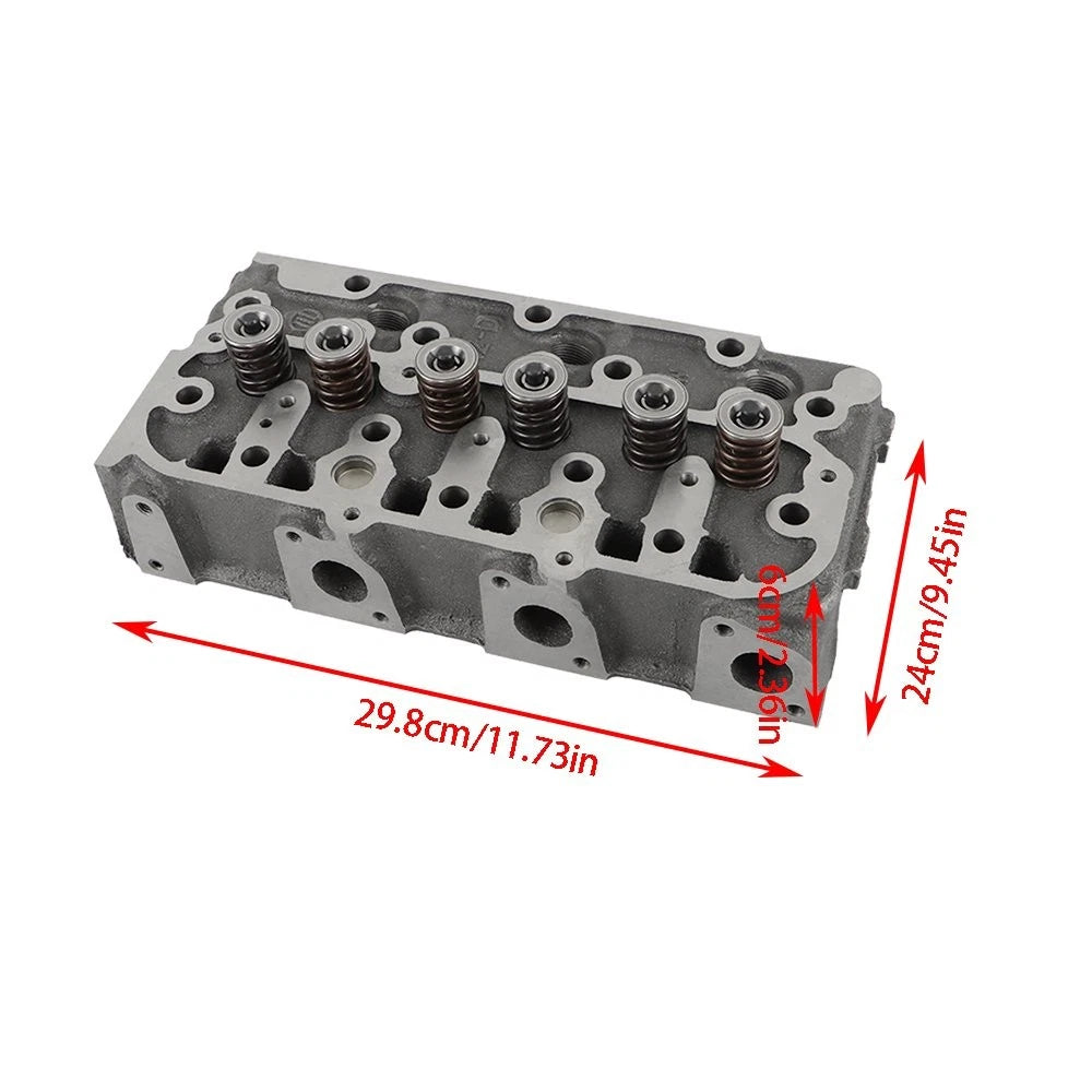 Complete Cylinder Head with Valve Spring & Gasket Kit for Kubota RTV1100