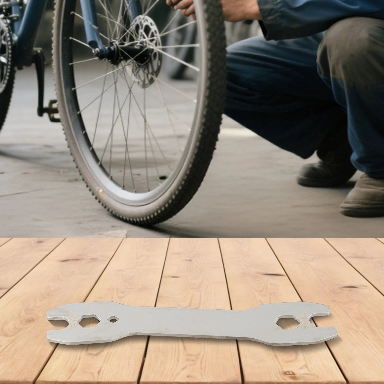 4 Piece Hub Cone Wrench Set for Bike Wheel Hub Removal