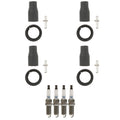 Set of 4 NGK Laser Iridium Spark Plugs & Coil Boots for Forte Rondo (2009–2018)