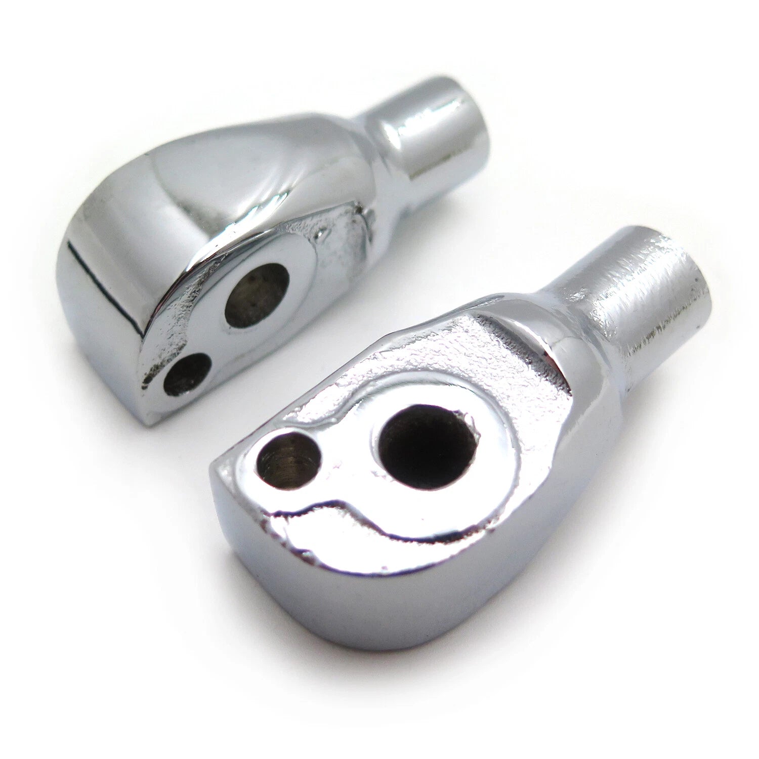 Chrome Foot Pegs Connection Adapter for Suzuki Intruder 1400 1500 (1998–2004)
