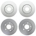 Brake Rotors Kit for Audi A6 Quattro Base Avant (288mm Front, 255mm Rear)
