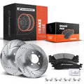 Drilled Brake Rotors & Brake Pads Set for Ford Explorer (2006–2010)