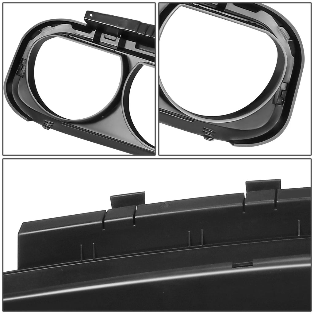 Front Bumper Upper Grille for Dodge Challenger (2008–2014) OE Style Chrome Trim
