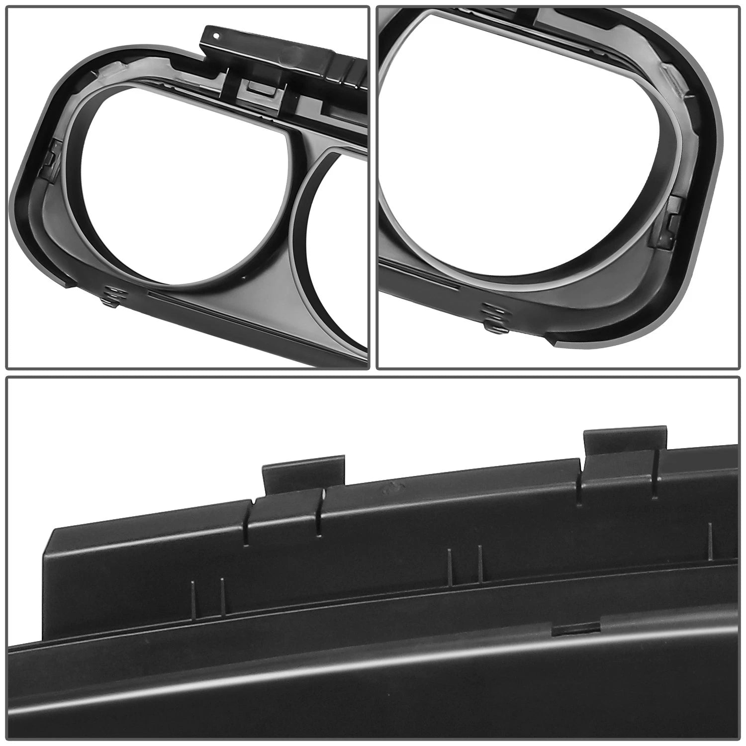 Front Bumper Upper Grille for Dodge Challenger (2008–2014) OE Style Chrome Trim