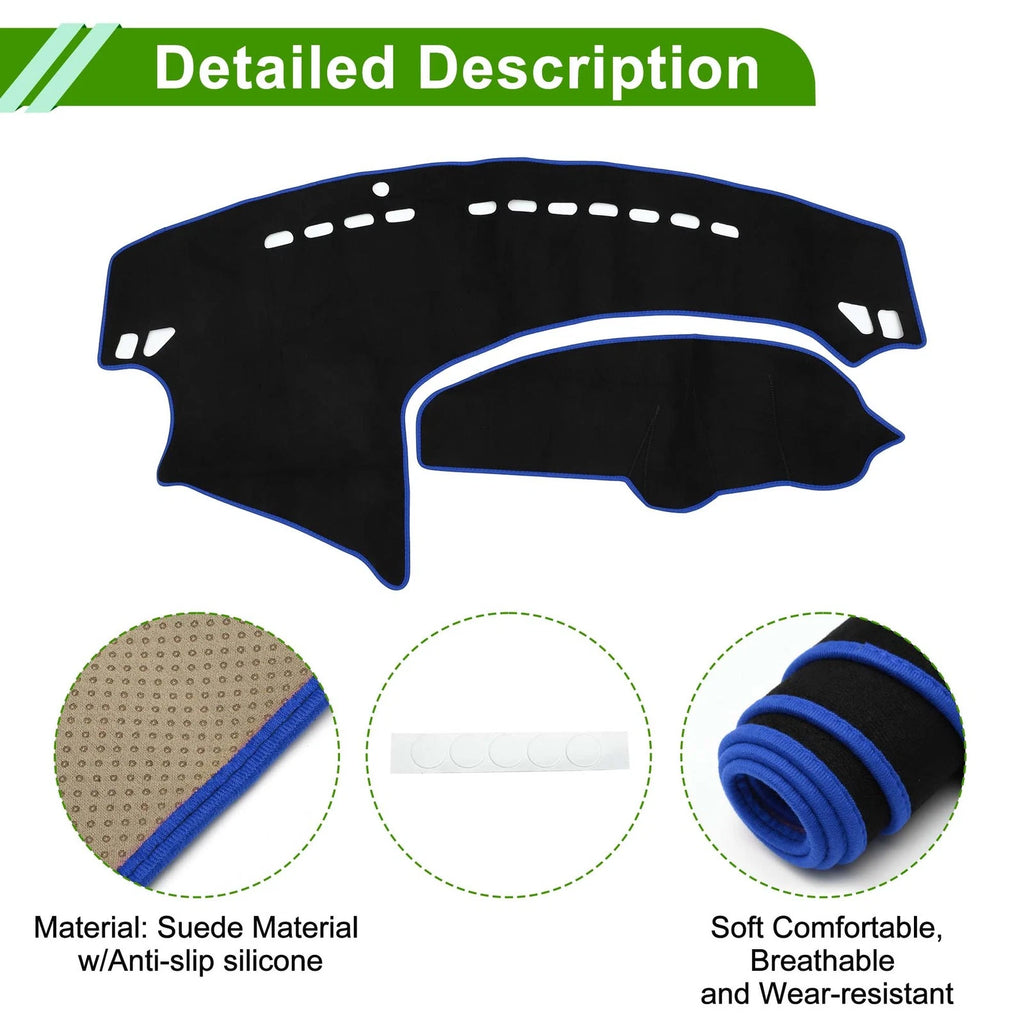 Dashboard Dash Cover Mat for Mazda Axela (2009–2013) Black Blue