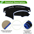 Dashboard Dash Cover Mat for Mazda Axela (2009–2013) Black Blue