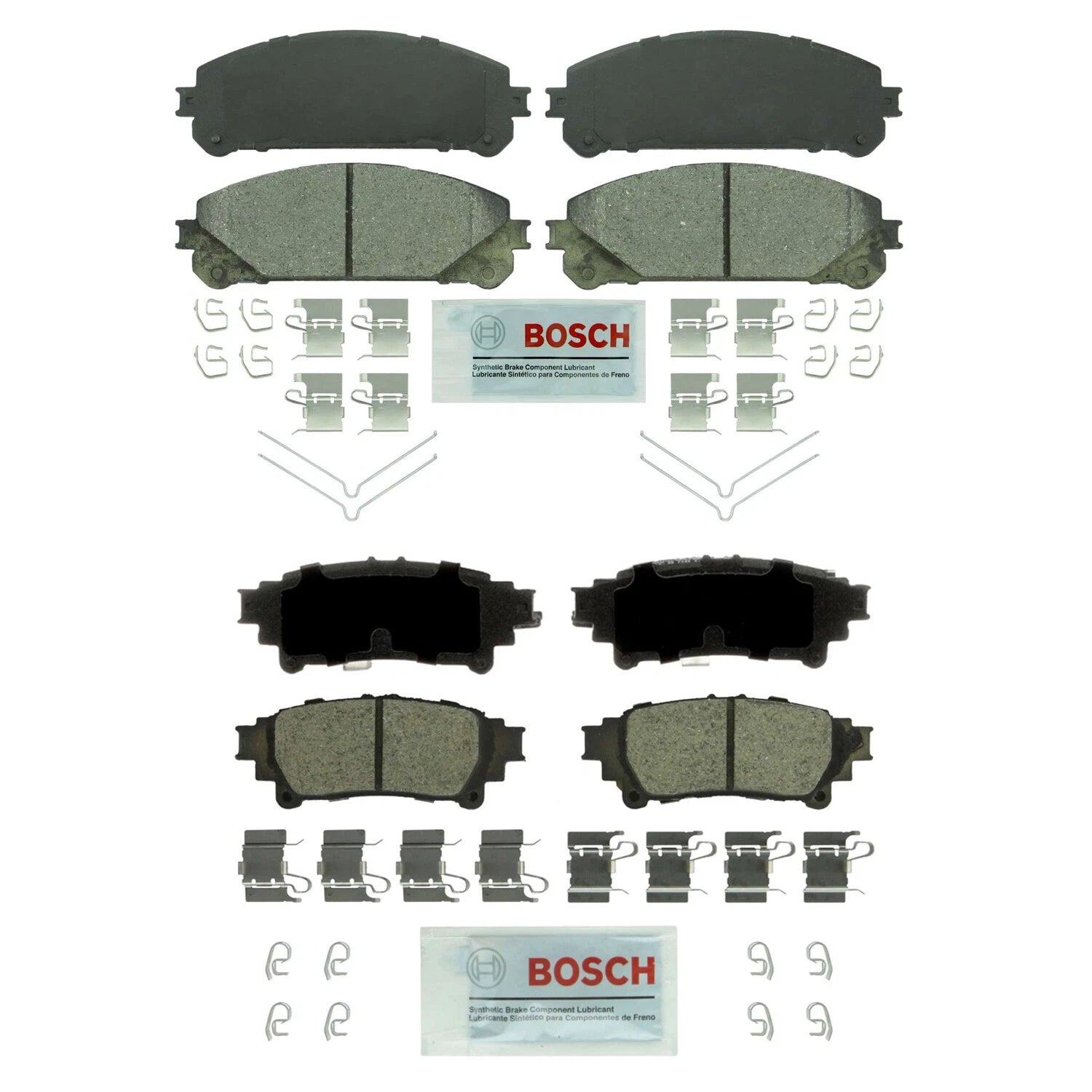 Front & Rear Ceramic Disc Brake Pad Kit for RX350 RX450h Highlander (2007–2023)