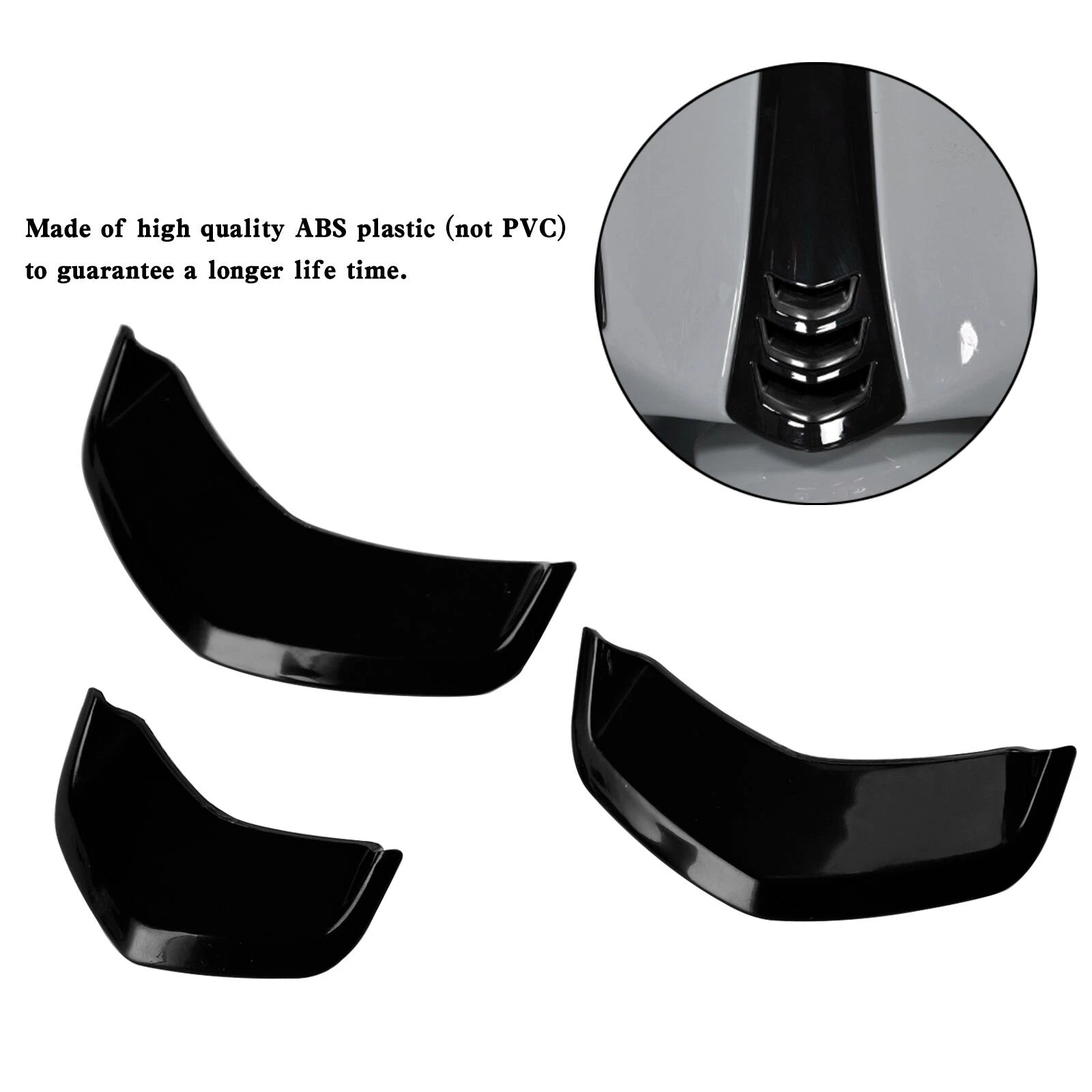 Front horn cover trim for Vespa Sprint 300, GTS 300, GTV (2014–2023) Black