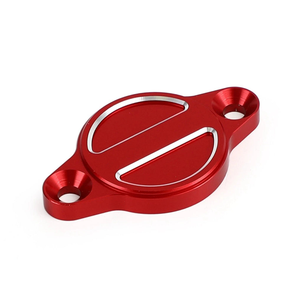CNC Engine Oil Filter Cap Cover for Ducati Monster 696 821 937 1100 1200 (Red T9)