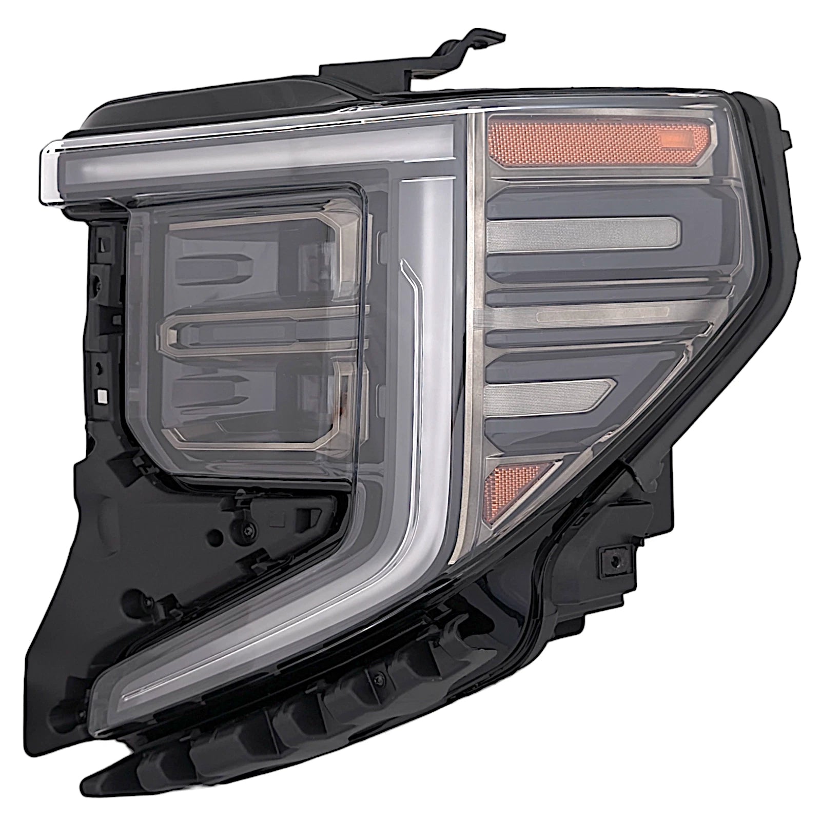 Full LED Headlight for GMC Sierra 1500 AT4/AT4X (2022–2026) BLK/CHR LH