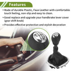 6 Speed Manual Gear Shifter Knob with Cover for Fiat Talento (2016–2023)