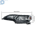 Halogen H4 Type Headlights Chrome Pair for Honda Fit (2015–2017)