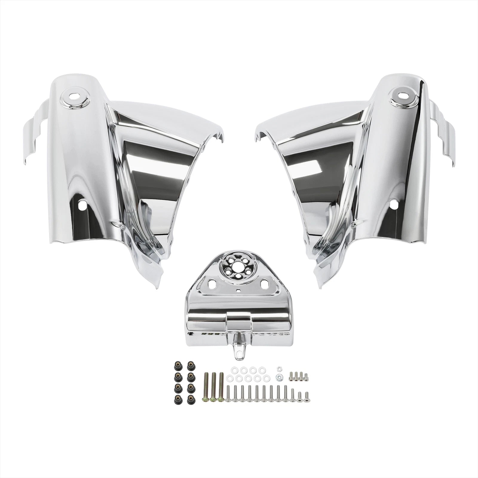 Chrome 7" Round Headlight Nacelle Cover for Harley Touring Road King (2014–2025)