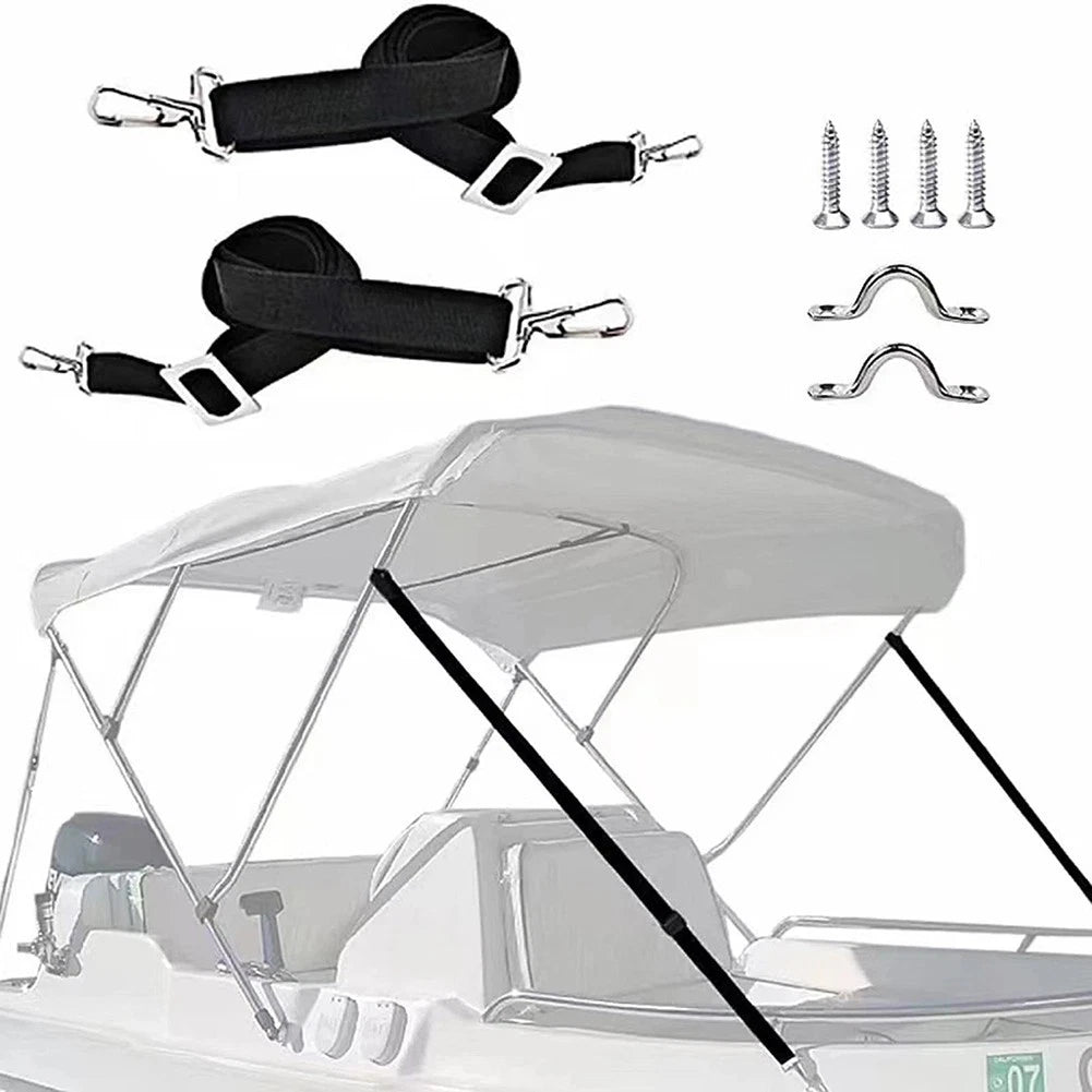 Adjustable Boat Top Straps with Double End Hook for Outdoor Activities