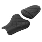 Black Driver Passenger Seat for Suzuki GSXR1000 (2005–2006)