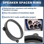 2X Speaker Spacer Ring Tweeter Adaptor for Subaru 6.5"