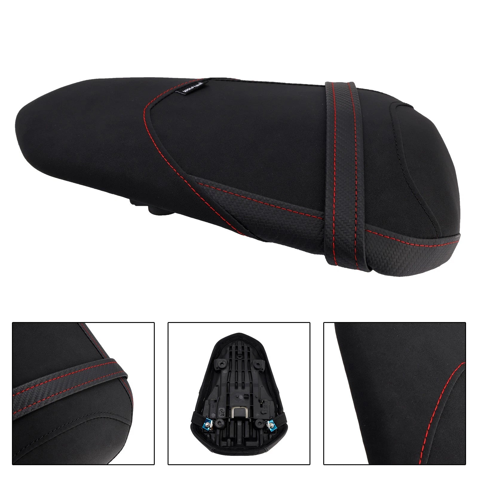 Rear Passenger Seat Cushion for Yamaha YZF-R3 MT-03 (2015–2023) - Red