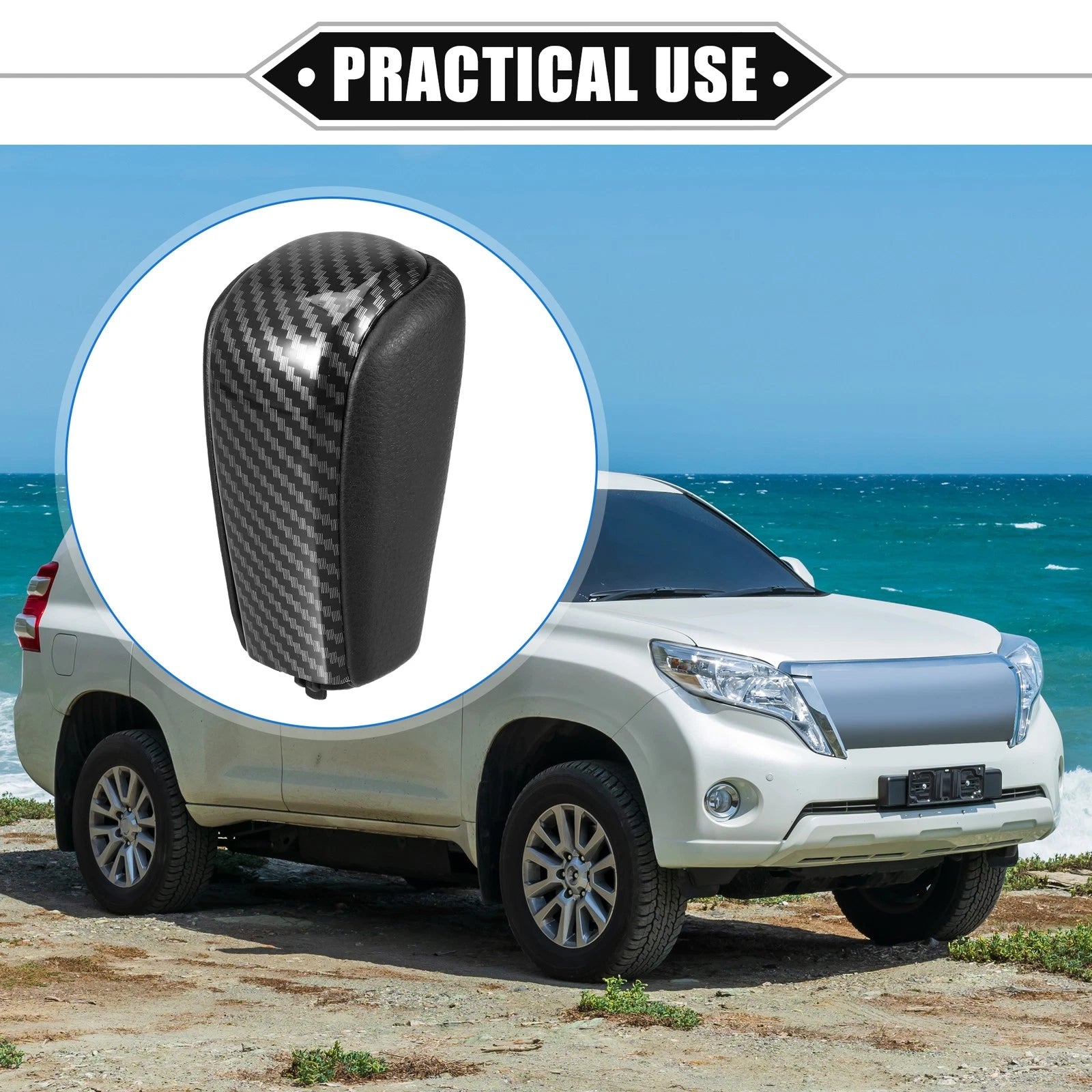 Automatic Gear Shift Knob for Toyota Land Cruiser Prado (2009–2017) Black