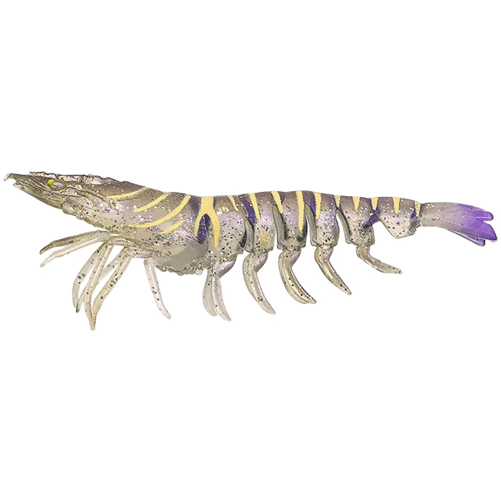 Soft TPE Shrimp Lure 9.5cm with Ballast Weight for Realistic Swim Action