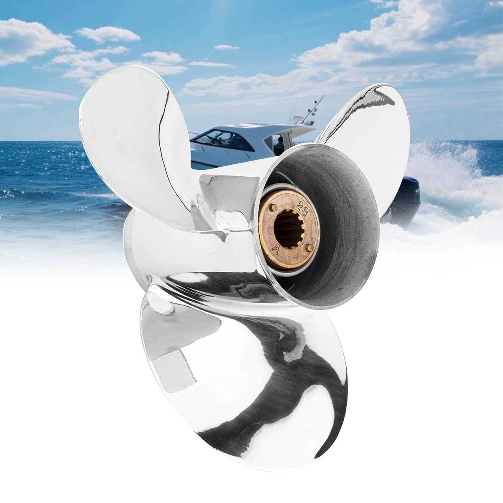 11x15 Stainless Steel Propeller for Mercury 30-60HP (13 Tooth RH)