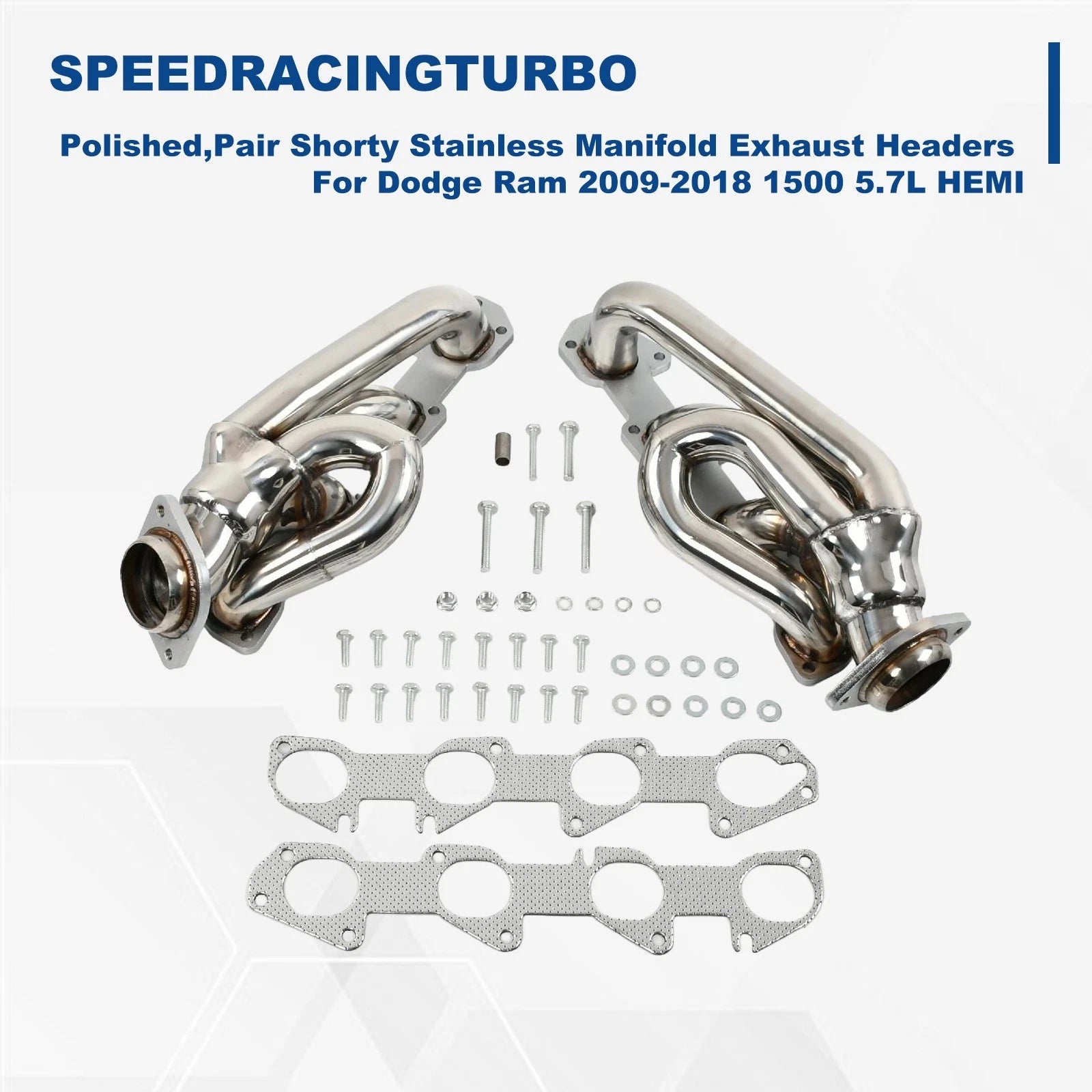 Shorty Exhaust Header for Dodge Ram 1500 HEMI 5.7L (2009–2018)