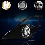 Clear Lens Fog Lights with Switch and Bezel for Scion FRS (2013–2016)