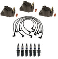Ignition Wires & Coils Set of 3 with 6 Spark Plugs for Chevy Camaro Pontiac (3.8L)