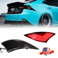 Smoked Lens LED Bumper Reflector Signal Brake Lights for Lexus IS250 IS350 (2014–2023)