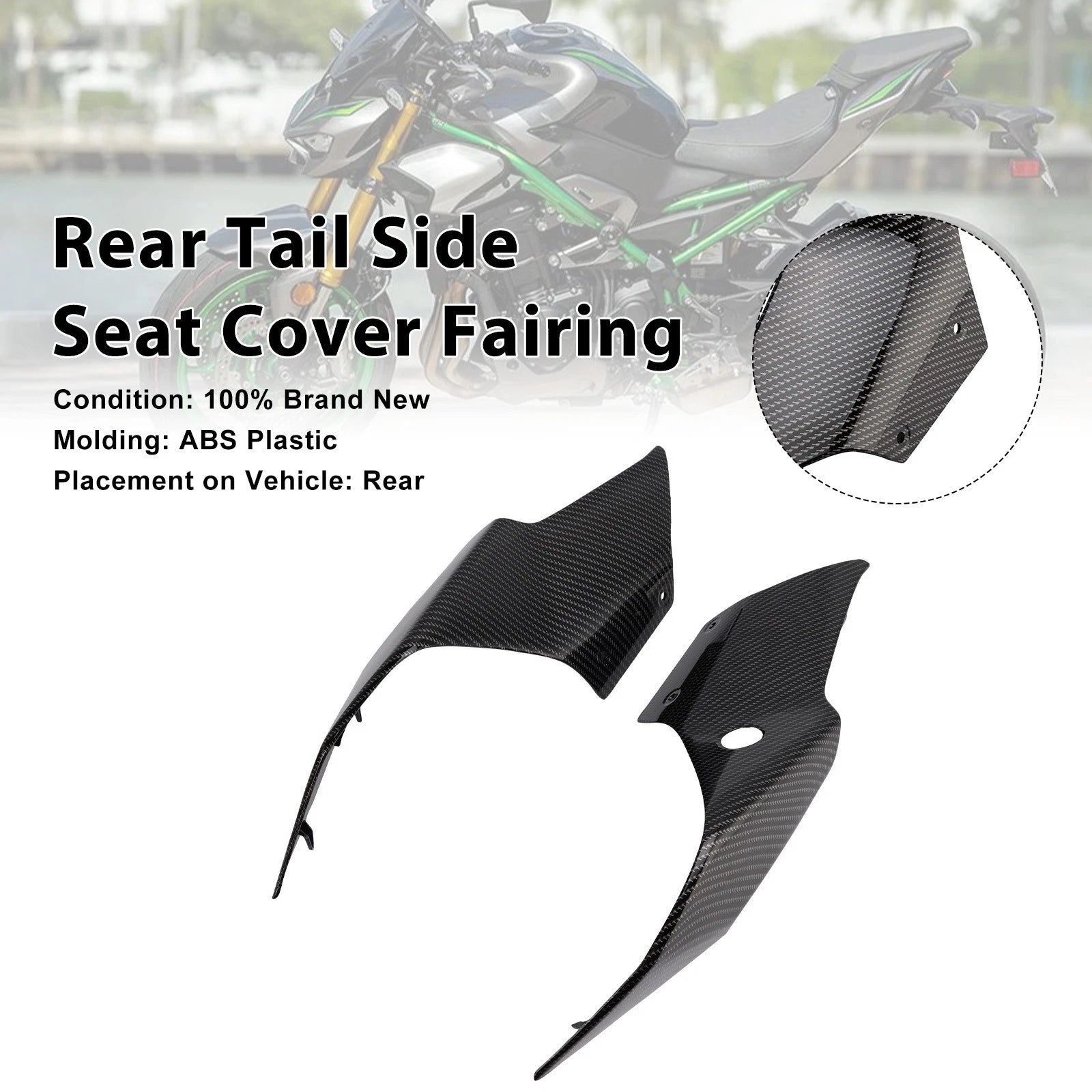 Rear Tail Side Seat Cover for Kawasaki Z900 (2025–2026)