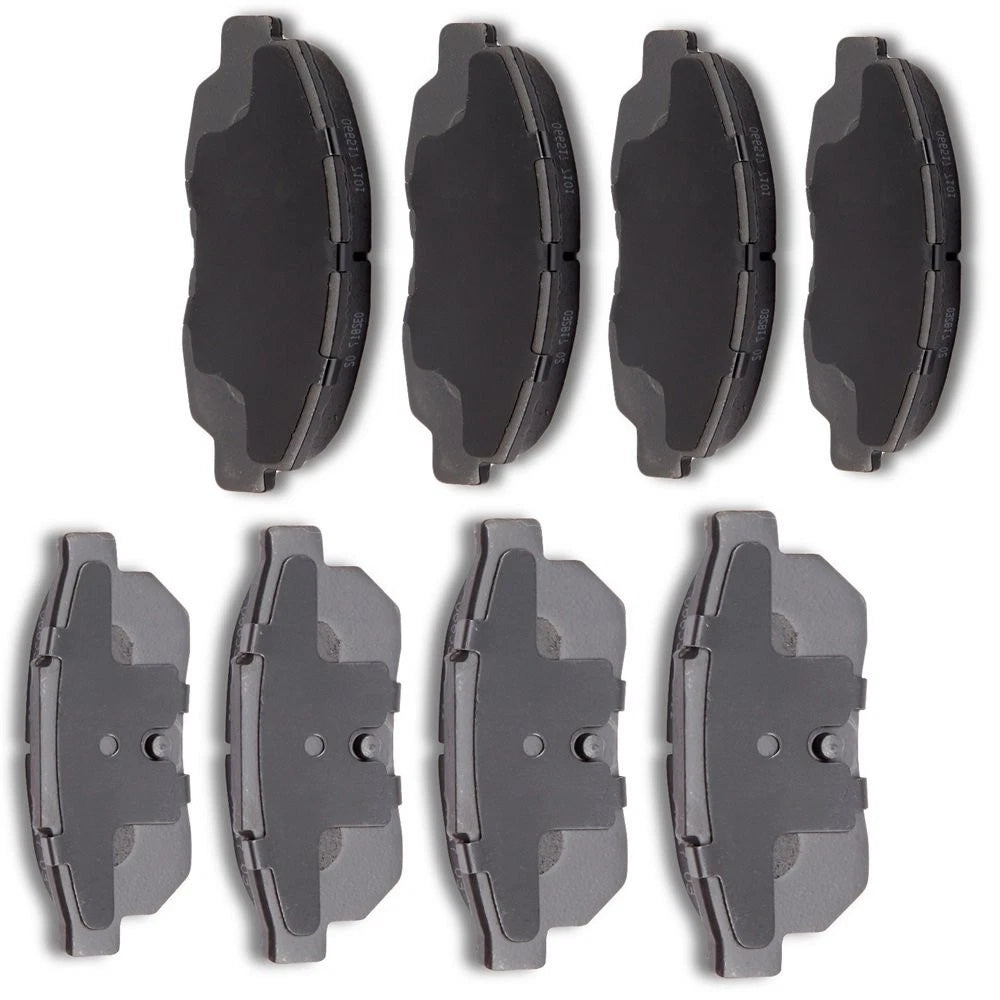 Set of 8 Ceramic Brake Pads for Honda Civic Si Coupe (1999–2000)